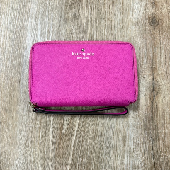 kate spade Handbags - Kate Spade Fuchsia Pink Wristlet Wallet